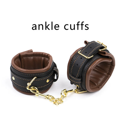 Puppy play Superior Quality Collars Wrist Cuffs Ankle Cuffs for Roleplay, Adult Couples Sex Game, Fetish Bondage Restraints