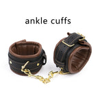 brown ankle cuffs