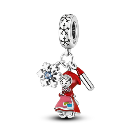 Charms Plata De Ley 925 Red Color Series Charm Red Elephant Animal Fruit Beads of Original Fits Women Anniversary Jewelry Charms