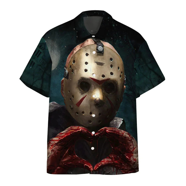 Halloween Hawaiian Shirts Chucky Michael Myers 3d Print Shirts Men Women Fashion Social Beach Shirt Casual Blouses Street Camisa