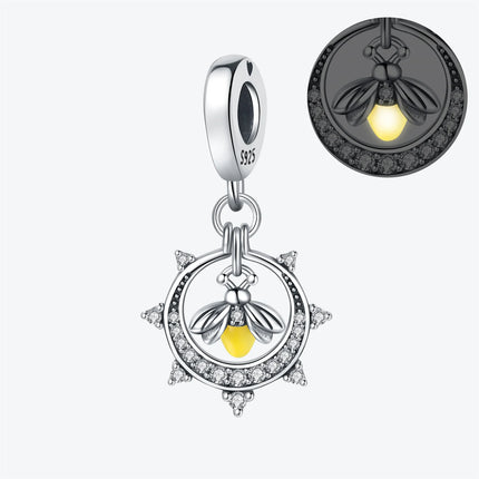 S925 Sterling Silver Charm Bead Angel Prayer Travel Memorial Pendant Fine Birthday Gift Fit Bangle Bracelet Necklace DIY Jewelry