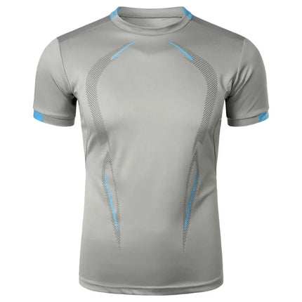 Summer Gym Breathable T Shirt Men Quick Drying Jogging Tops Men Lightweight Training Tees Fitness Tops Running Sweatwear