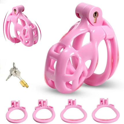 6.0 3D Printing Chastity Cage Curve Rings Fidelity Cage Extreme Micro Cock Cage Hentai Invisible Sex Toy for Male SM Sex Game