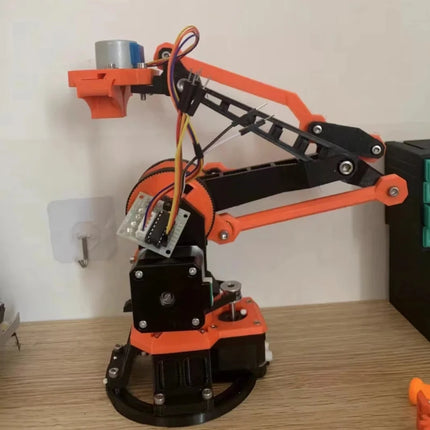 High Precision 4 Dof Stepper Robot Arm Stepping Motor Claw 3D Printing Arm Manipulator For Arduino Robot Gcode Programmable Kit