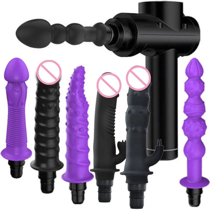 Massage Gun Head Vibration Message Gun Vibrators for Female Man Attachments  Silicone Heads for Fascia Massage Gun Percussion