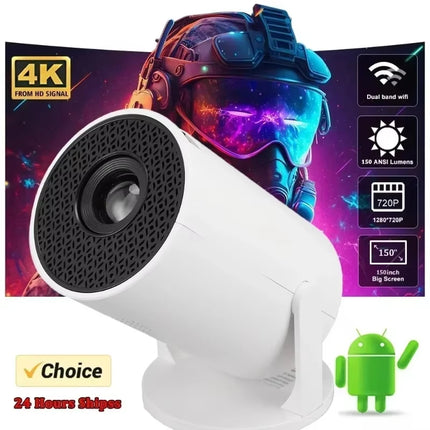HY300 Video Game Projector 2026 New Outdoor portable 4KWifi 1080P 1280 720P HD Home Cinema Video Movies LED Projetor