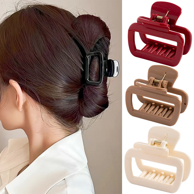 Silicone Hair Claw Clip / Pince Silicone Carrée