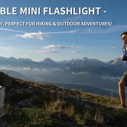 EDC Mini LED Flashlights Rechargeable Magnetic Torch Clip-On EDC Handheld Work Light for Hiking Camping Dog Walking Emergencies