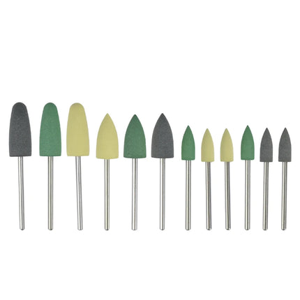 1 Kit Dental HP0412 Silicone Rubber Trimming Polishers Resin Base Hidden Porcelain Zirconia Acrylic Grinding Denture Polishig