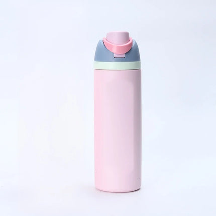 16/24OZ Thermos Cup One-touch Pop-open 304 Stainless Steel Double DrinkWater Bottle Hidden Handle Suitable for Outdoor,Daily Use