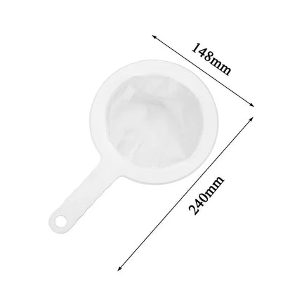 1PC Fine Mesh Strainer Spoon for Coffee, Milk, Soy, and Yogurt 100/200/300/400 Mesh Nylon Filter For Kitchen Dining Gadgets
