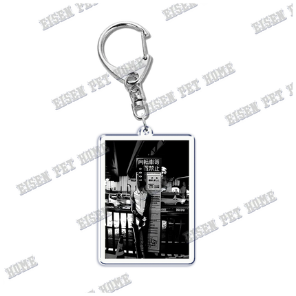 Goodnight Punpun Oyasumi Punpun Key Chain Keychains Ring for Accessories Bag Graffiti Pendant Keyring Jewelry Fans Gifts