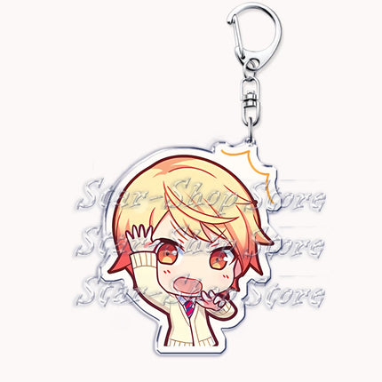 VIRTUAL SINGER Wonderlands Showtime Keychains Keyrings for Accessories Touya Emu Rui Akito Tsukasa Key Chain Jewelry Fans Gifts