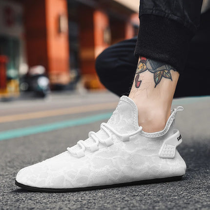 YRZL Fashion Summer Shoes Soft Comfortable Breathable Shoe for Man Shoes Men Trend Lightweight Outdoor Casual Walking Shoes
