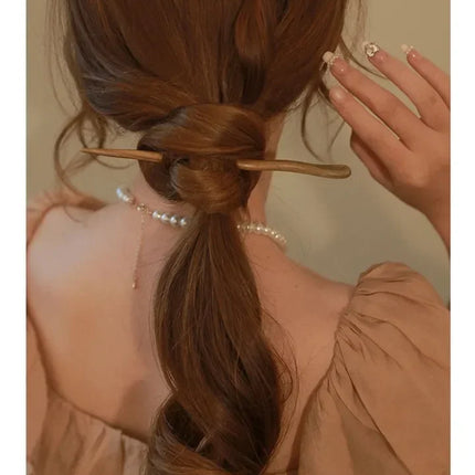 Vintage Wood Hair Sticks for Women 집게핀 Hair Accessories Chinese Style Hairwear Hairpins Jewelry Украшения Для Волос 비녀