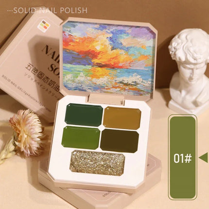 Solid Nail Polish Color Mud Gel Full Coverage Painting Nail Art Glue Mousse Creamy Texture Manicure Varnishes Solid UV Gel Plate