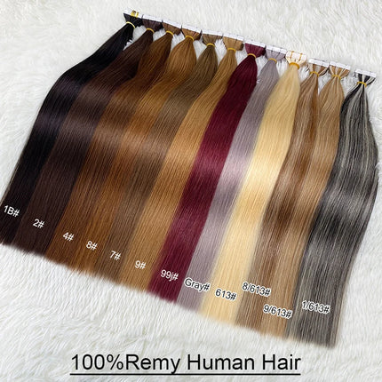 European Double Drawn Russian Human Hair Tape Hair Extension, High Quality Natural Remy Tape In Hair Extension