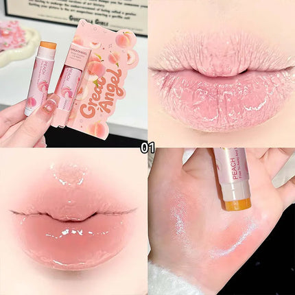 1/3Pc Fruit Lip Balm Moisturizing Clear Lip-Primer Mask Cute Jelly Tinted Lip Stick Lighten Lines Plump Lip Care Makeup