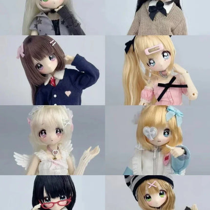 Authen1/6 Bjd Blind Box Miralab Don'T Mess With My Bangs Series Bjd Movable Joint Doll Rubber Hair Transplantation Set