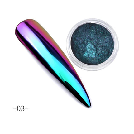 Aurora Mirror Glitter Nail Art Powder Ice Chameleon Rubbing Pigment Dust Sparkly Charm Nails Design Accessory DIY Decorations
