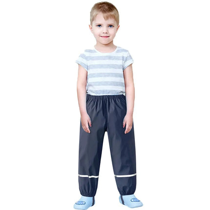 Kids Raincoat Rain Pants Waterproof Cartoon Children's Kids Rain Dungarees Mud Trousers Waterproof Breathable for Girls Boys
