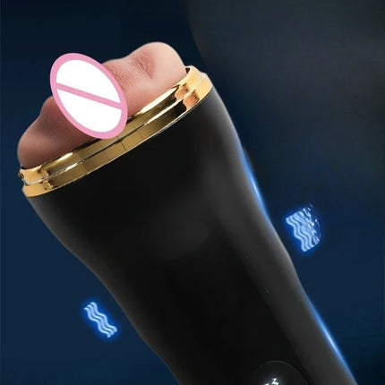 Mens Automatic Masturbation Cup 3D Realistic Vaginal Penis Pump Trainer Pocket Pussy Blowjob Dicks Stimulator Adult Men Sex Toys