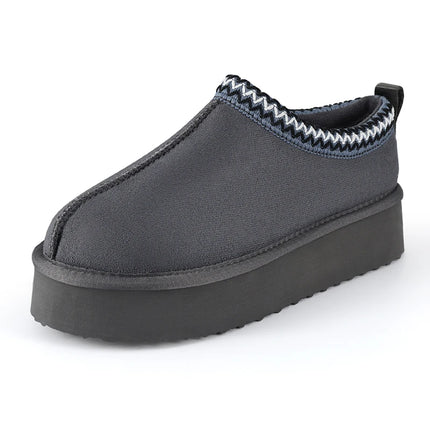 Smile Winter Fuzzy Women Shoes Classic Brand Suede Women Slippers Outdoor Fuzzy Antiskid Shoes Women Indoor Fluffy House Shoes