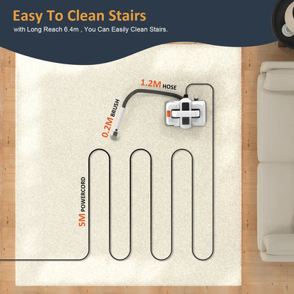 OMESER 750W Spot Cleaner Vacuum Cleaner Handheld Carpet Cleaner 15KPa 750W Spray Suction Integrated Machine Clean Machine