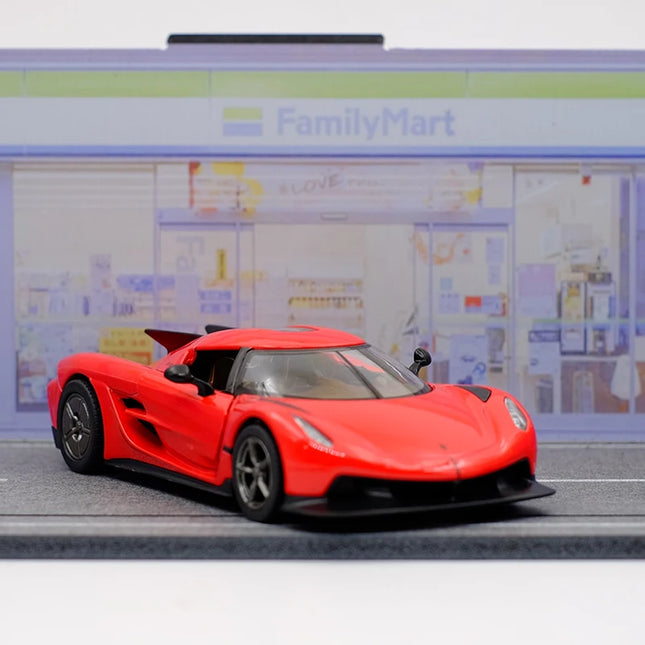 kinsmart Koenigsegg Jesko Absolut Alloy Diecast Car Model 1/36 Toy With Pull Back For Children Gifts Toy Collection