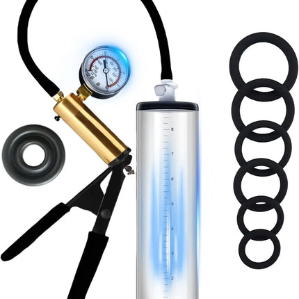 2026 New Upgrade Penis Pump Sex Toys - Pumps & Enlargers Manual Dick Pump With Metal Handle And Pressure Dial Cock Pump