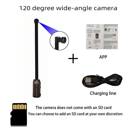 4K HD mini WiFi camera, supports remote viewing, motion detection, DIY small home nanny style HD wireless camera
