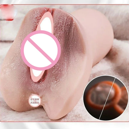 16.5CM Male Masturbator Real Vagina Anal Sex Toys Realistic vulva Pocket Pussy Sex Toys for Men Adult 18 Products