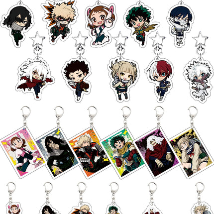 My Hero Academia Acrylic Keychain, Deku Bakugo Todoroki Charm, Boku no Hero Academia Anime Keyring, Bag Accessory, Gift
