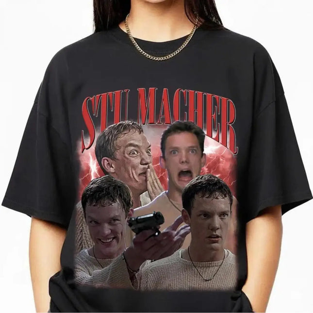 Stu Mecher Retro T-shirt Scream Horror Movie Collection Unisex T-shirt Retro Neutral Casual Printed Top