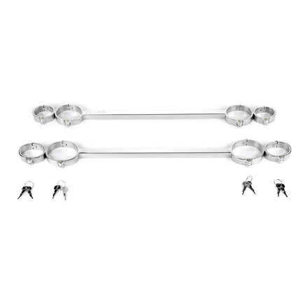 Metal Handcuffs Foot Shackles for Restraint Bdsm Gay Bondage Collar Sex Toys Set Erotic Adult Intimate Games Couple Accessories