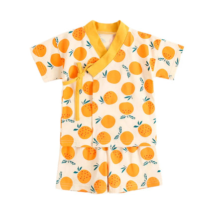 Sanlutoz Cute Printing Cotton Baby Boys Girls Clothes Sets Summer Infants Short Sleeve Tops + Shorts 2pcs