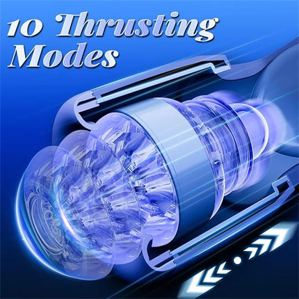 Sex Toys for Men Tongue Licking Male Masturbator Pocket Pussy Telescoping Penis Trainer Blowjob Sex Machine Stroker Adult Goods