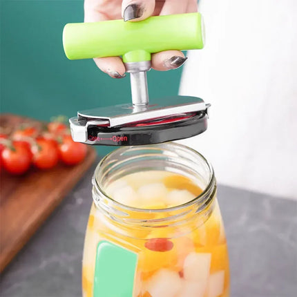 Stainless Steel Multi-Use Jar Opener | Adjustable Labor-Saving Tool for Bottle Caps Can Lids | Commercial Kitchen & Home Gadget