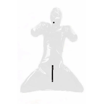 Erotic Latex Bodysuit for Men, Full Body Cover, Faux Leather Catsuit, Open Crotch Clubwear, Prisoner Costumes,PVC Bondage,Zentai