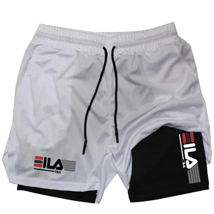 2026 Men's Sports Shorts, Double-layer Quick-Dry Breathable Casual Sportswear, High-Quality Fashion Running Tight Fit Style