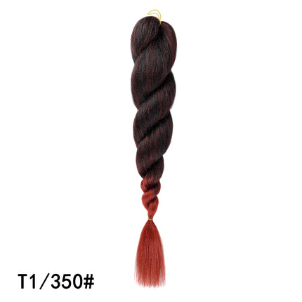 Colorful Ombre Jumbo Braiding Hair Low Temp Flame Retardant Synthetic Hair Bulk Tangle Free Crochet Twist Braids Hair Extensions