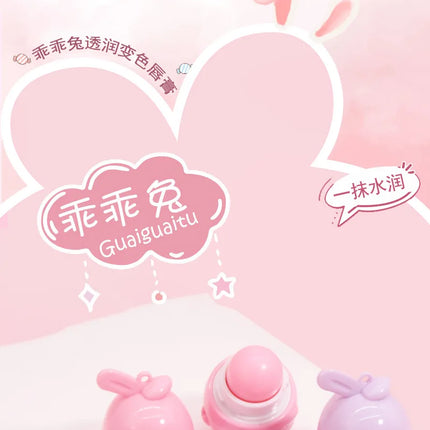3pcs Little Rabbit Moisturizing Lipstick,Long lasting Warm Lipstick, Gentle Lip Care, Suitable for Dry Lips, Ideal Gift for Girl
