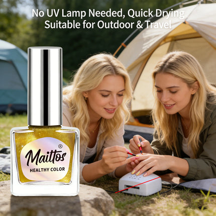 WA531 Shiny 12ml No-bake Cat's Eye Water-based Nail Polish, Oderless, With magnet, It dries quickly No need UV lamp, easy tear