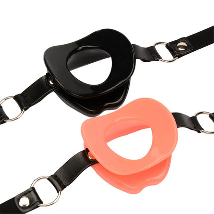 Silicone Oral Fixation Lips Ring Silicone O-Ring Open Mouth Gag BDSM Bondage Restraint Lips Shape Sex Toys for Couples Sexshop