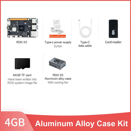 D-Robotics RDK X5 Development Board 4GB 8GB AI Large Model Powered By Sunrise 5 Chip 10 TOPS Computing Power for Robot Project