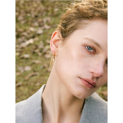 Yhpup Popular Stainless Steel Cubic Zirconia Drop Daily Earrings 18K PVD Plated Charm Versatile Jewelry Accessories Wholesale