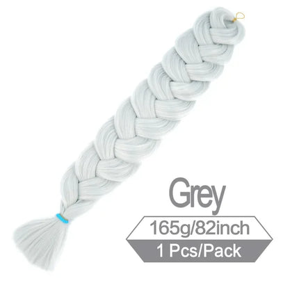 2026 82 Inch Long Jumbo Braiding Hair Synthetic Braids Crochet Hair Extensions 165g Pre Stretched Braid Wholesale For  Women
