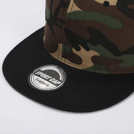 Custom Hat Unisex Hip hop Flat Trucker Hats Women Men Dance Caps Solid Color Adjustable Flat Bill Adult Snapback Hat with Logo