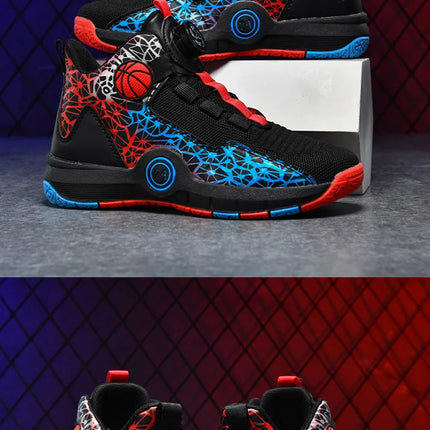 Children Basketball Shoes Original Design 2024 New Indoor Field Training Sports Shoes Comfortable Boy Basketball Shoes for Kids
