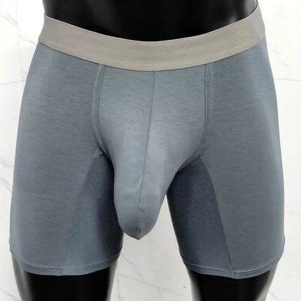 Modal Big Pouch Boxer Shorts Men's Sexy Bugle Enhancing Panties Breathable U Conxex Underpant Moisture-wicking Underwear